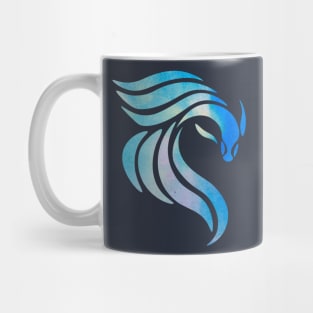 Watercolor Artistic Betta Fish Mug